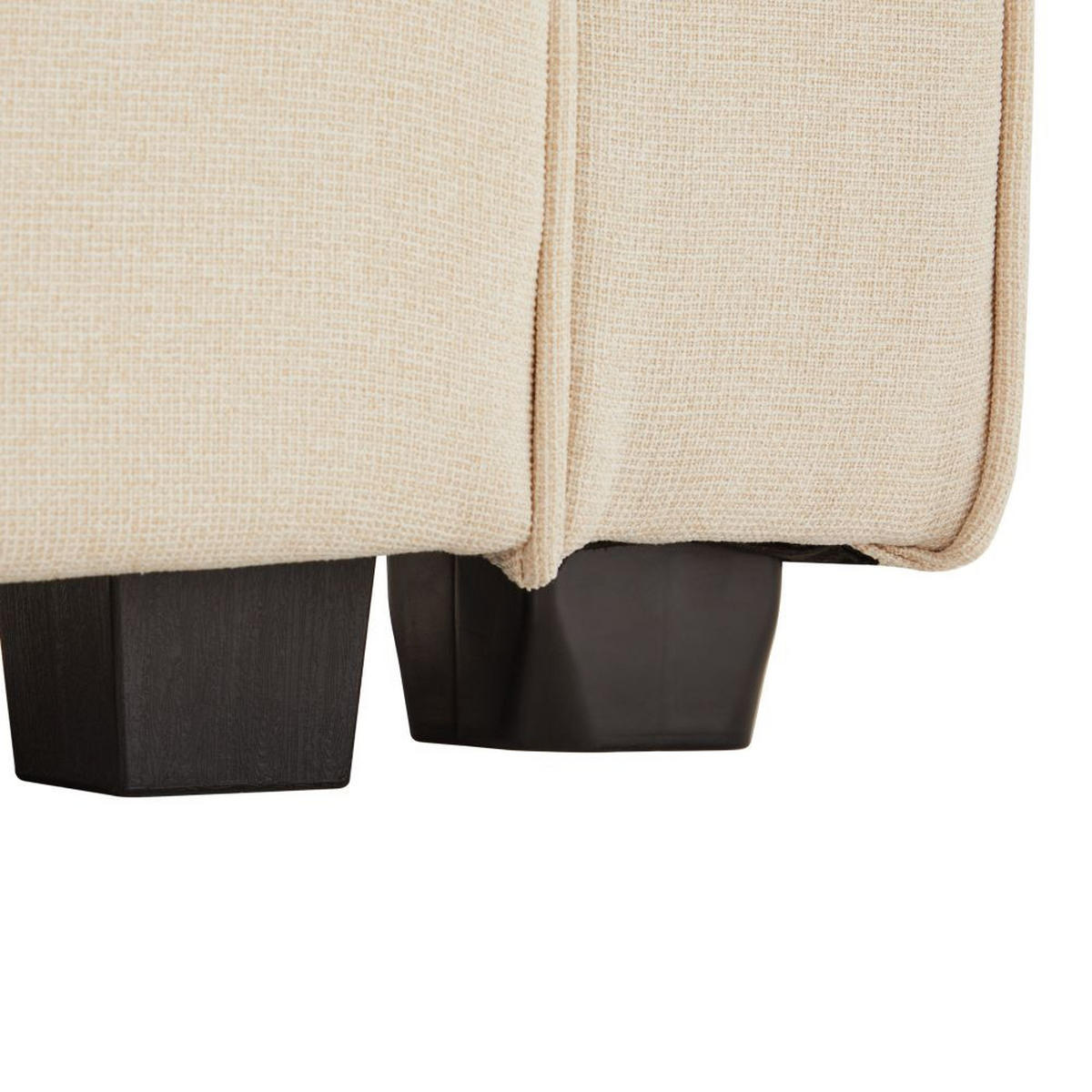 VIERSITZER-SOFA in Beige Leinen mit 4 Kissen - Beige, Textil (83/87/264cm) - KOMHTOM