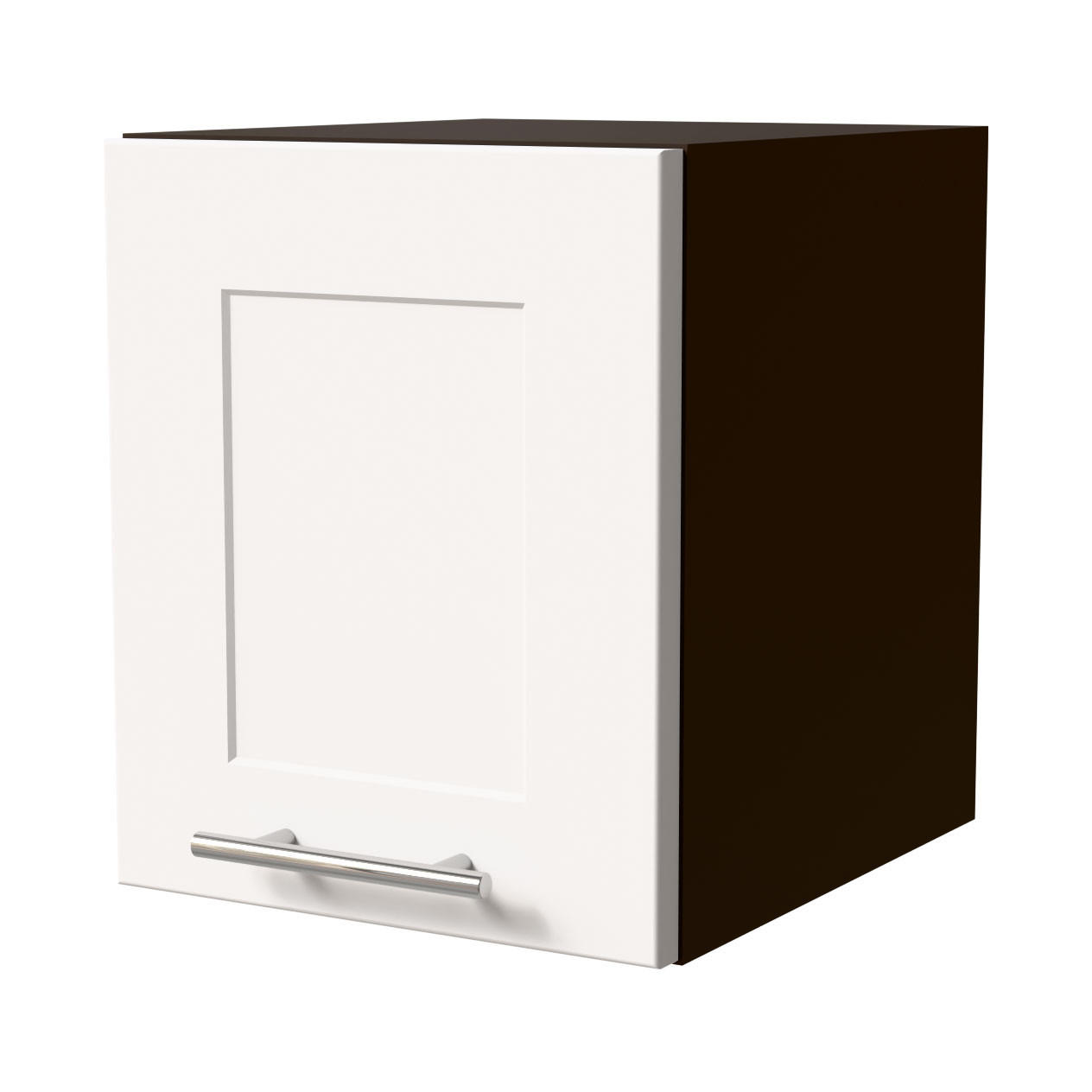 KLAPPHÄNGESCHRANK Oslo W4B/30 Weiß Matt / Lava 30 / 32,5 / 36cm - Dunkelgrau/Weiß, Holz/Holzwerkstoff (30/36/32.5cm) - Feldmann-Wohnen