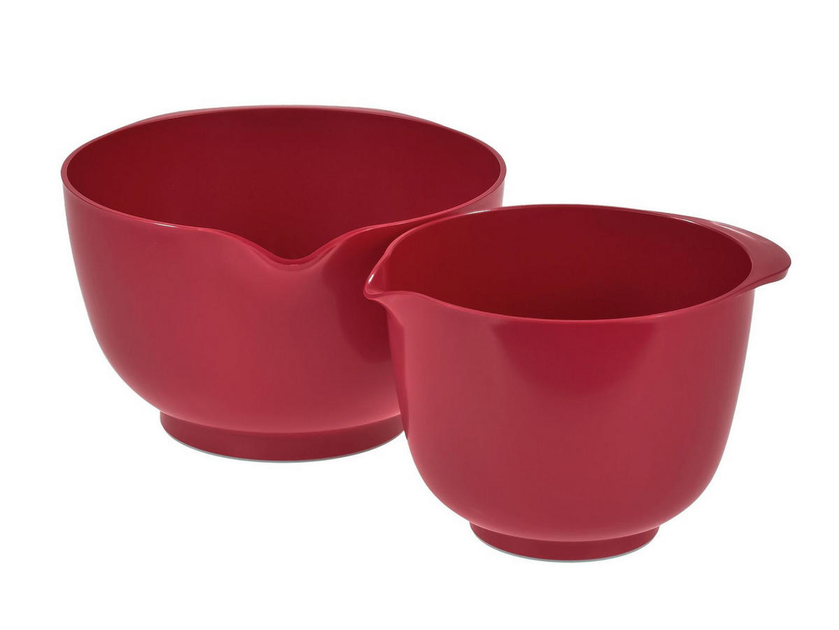 RÜHRSCHÜSSEL-SET Margrethe New rot (2tlg) - Rot, Kunststoff (21/15cm) - Rosti