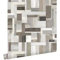 TAPETE Holz-Optik 53 cm x 10.05 m - Beige, Papier (53/1000cm) - ESTAhome