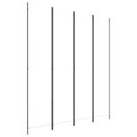 PARAVENT 4-teilig Weiss 200/220 Cm Stoff - Weiß, Textil (200/220/0.1cm) - vidaXL