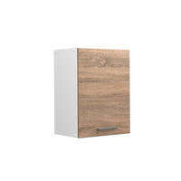 HÄNGESCHRANK R-Line Sonoma 45 cm - Weiß/Sonoma Eiche, Holzwerkstoff (45/60/31cm) - Vicco