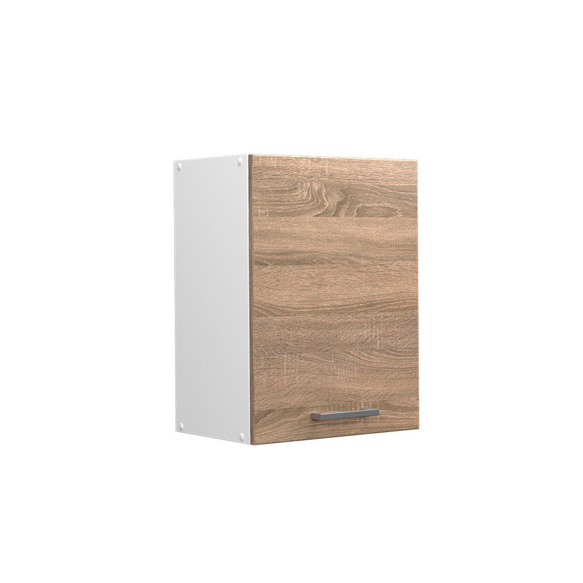 HÄNGESCHRANK R-Line Sonoma 45 cm - Weiß/Sonoma Eiche, Holzwerkstoff (45/60/31cm) - Vicco
