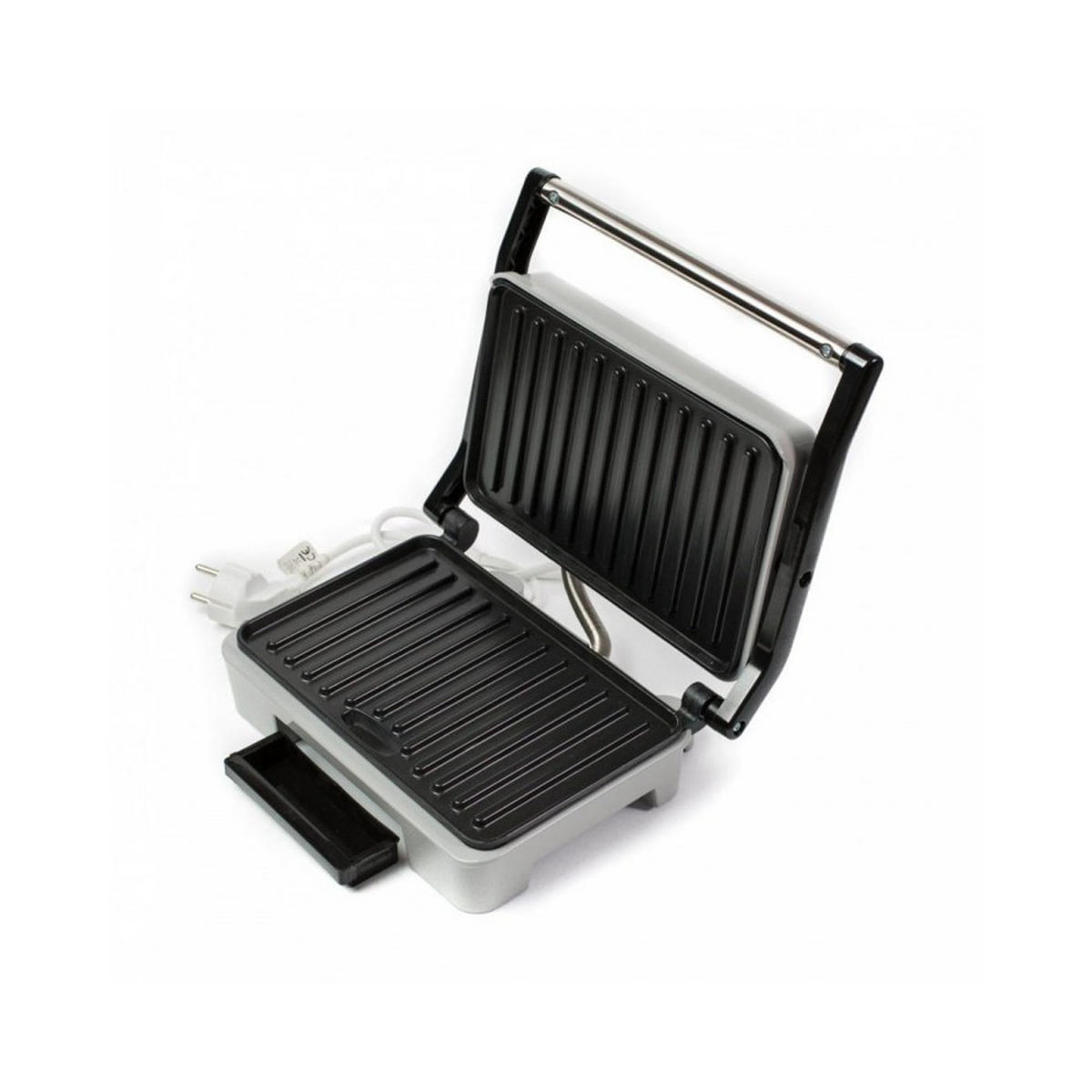ELEKTROGRILL Silber 23/14/14 cm 31663 - Silberfarben, Metall (14/14/23cm) - Husla 