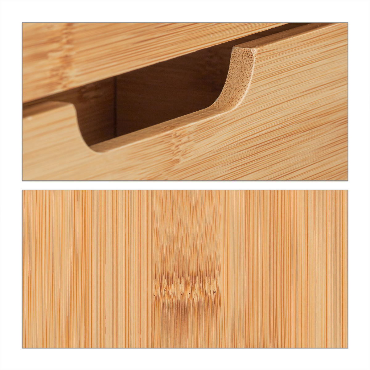 SCHREIBTISCH-ORGANIZER - Hellbraun, Holz/Holzwerkstoff (31/30/33cm) - Relaxdays