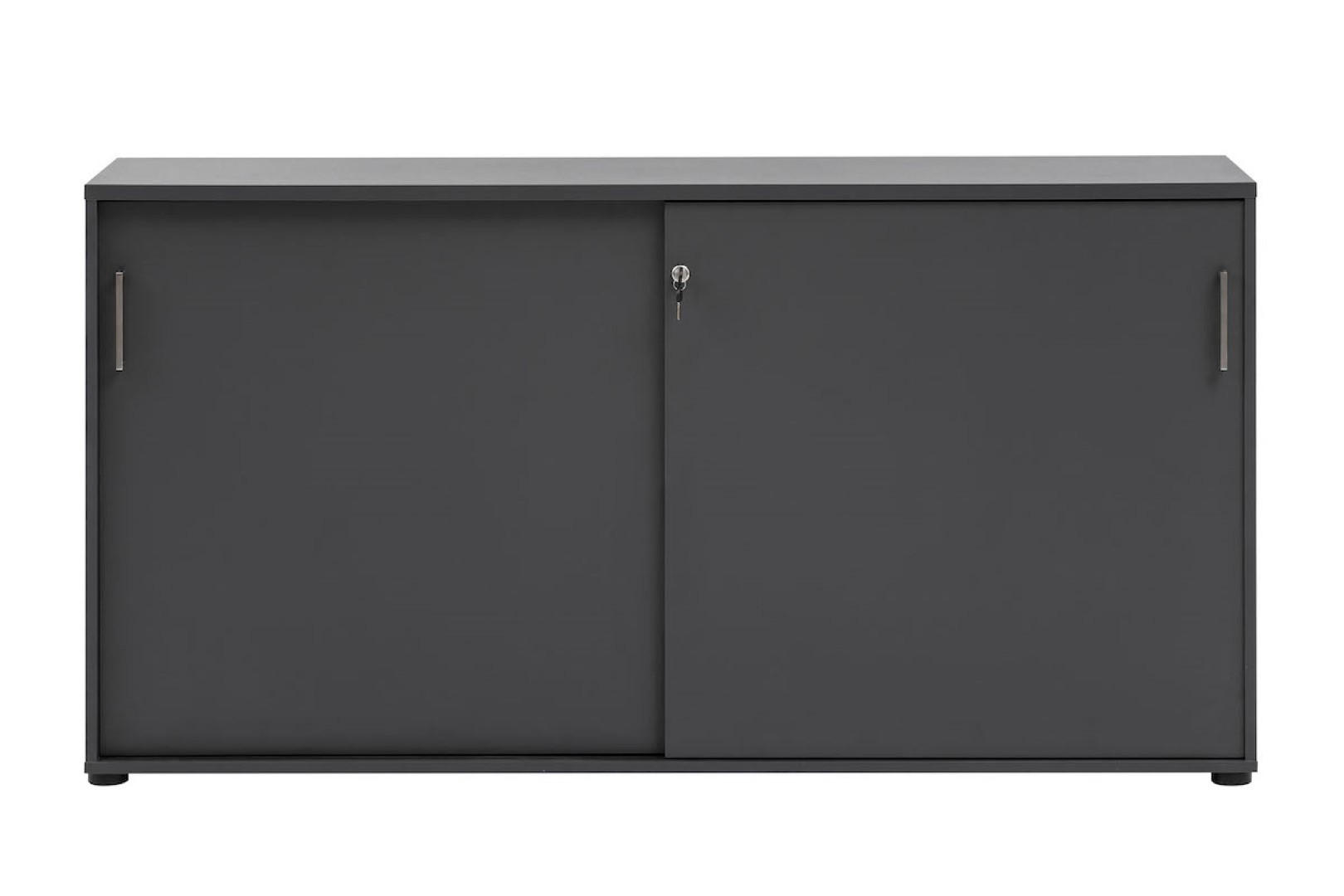 SCHIEBETÜRENSCHRANK Hippo Small 84x160x40 cm 2 Fächern & 2 Schiebetüren Anthrazit - Anthrazit, Holz (160/84/40cm) - PROREGAL