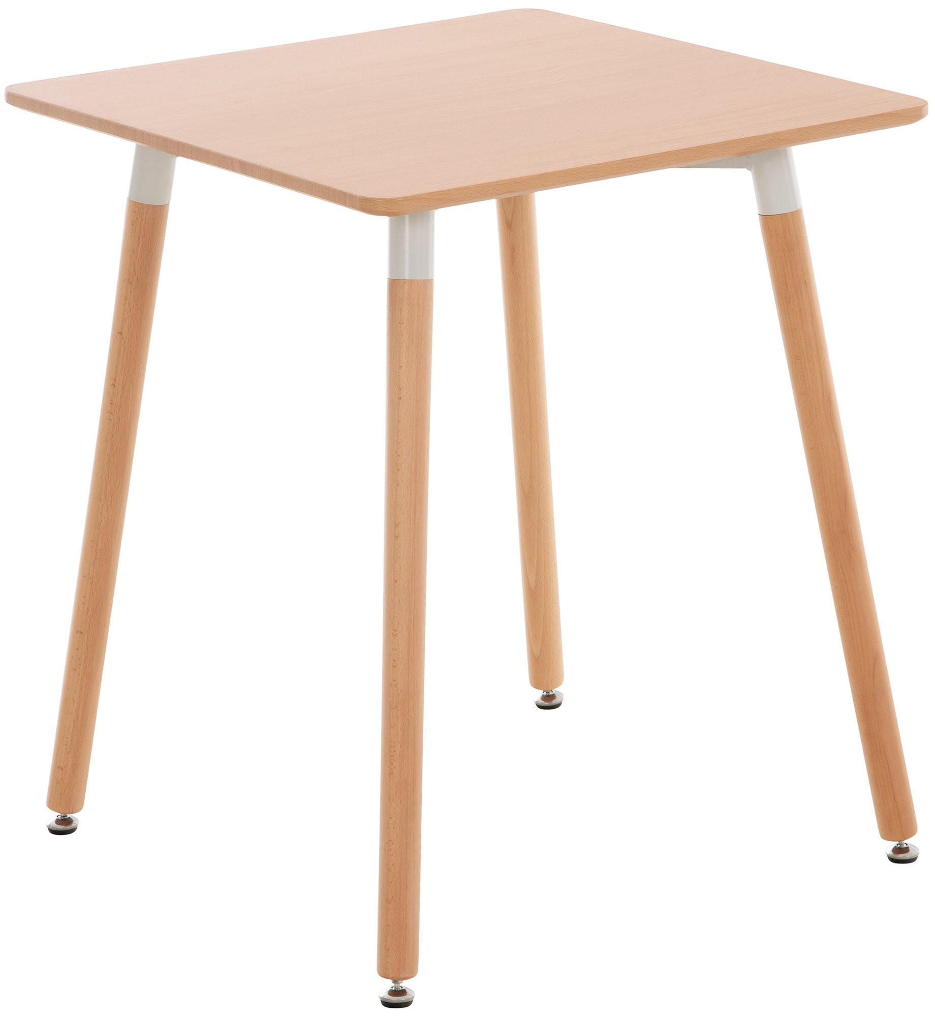 KONSOLENTISCH eckig 60/60/70 cm Holz natura - Eukalyptusholzfarben, Holz (60/60/70cm) - CLP