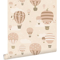 TAPETE Luftballons 50 x 900 cm - Beige, Papier (50/0.1cm) - ESTAhome