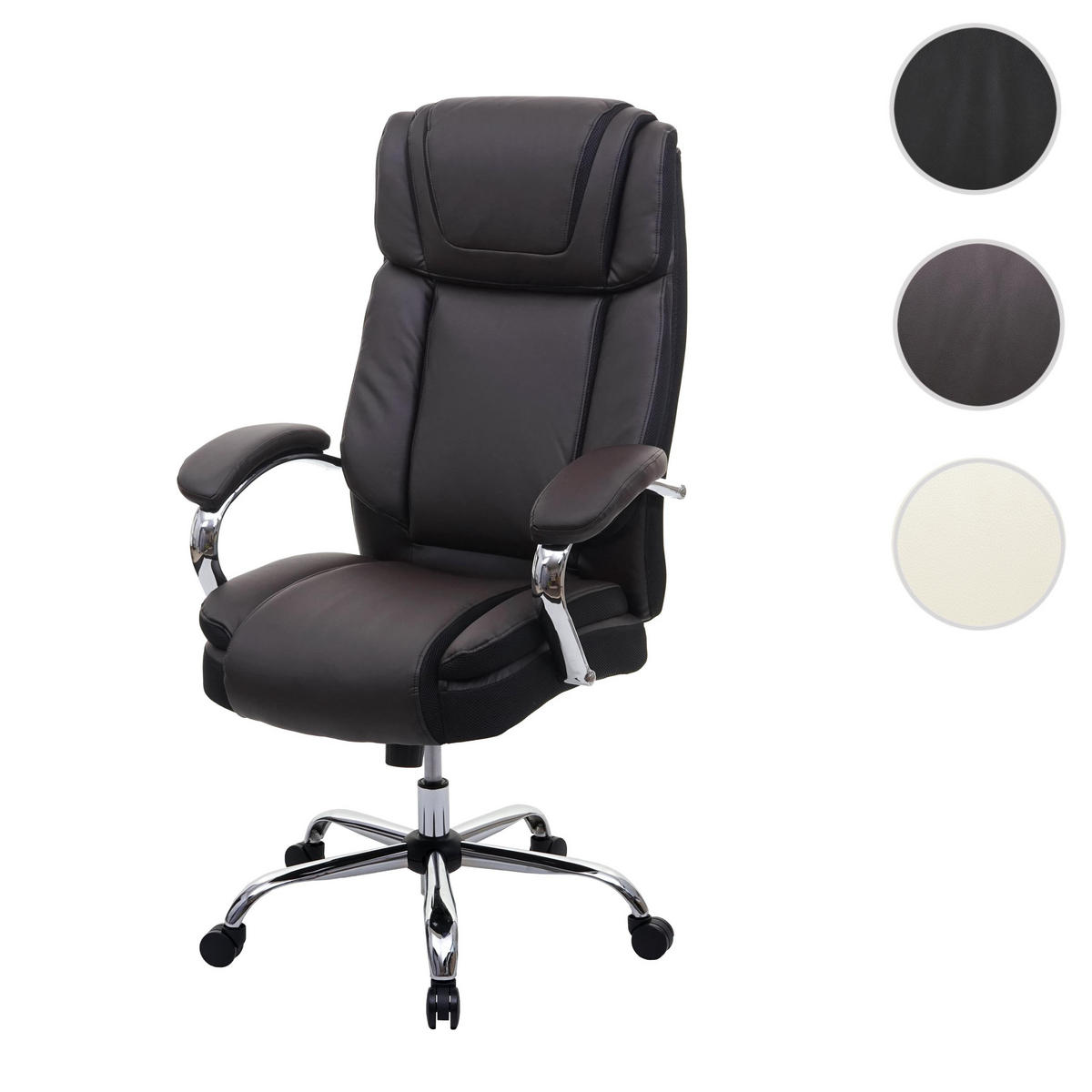 XXL BÜROSTUHL Braun - Braun, Textil (76/130/74cm) - MCW