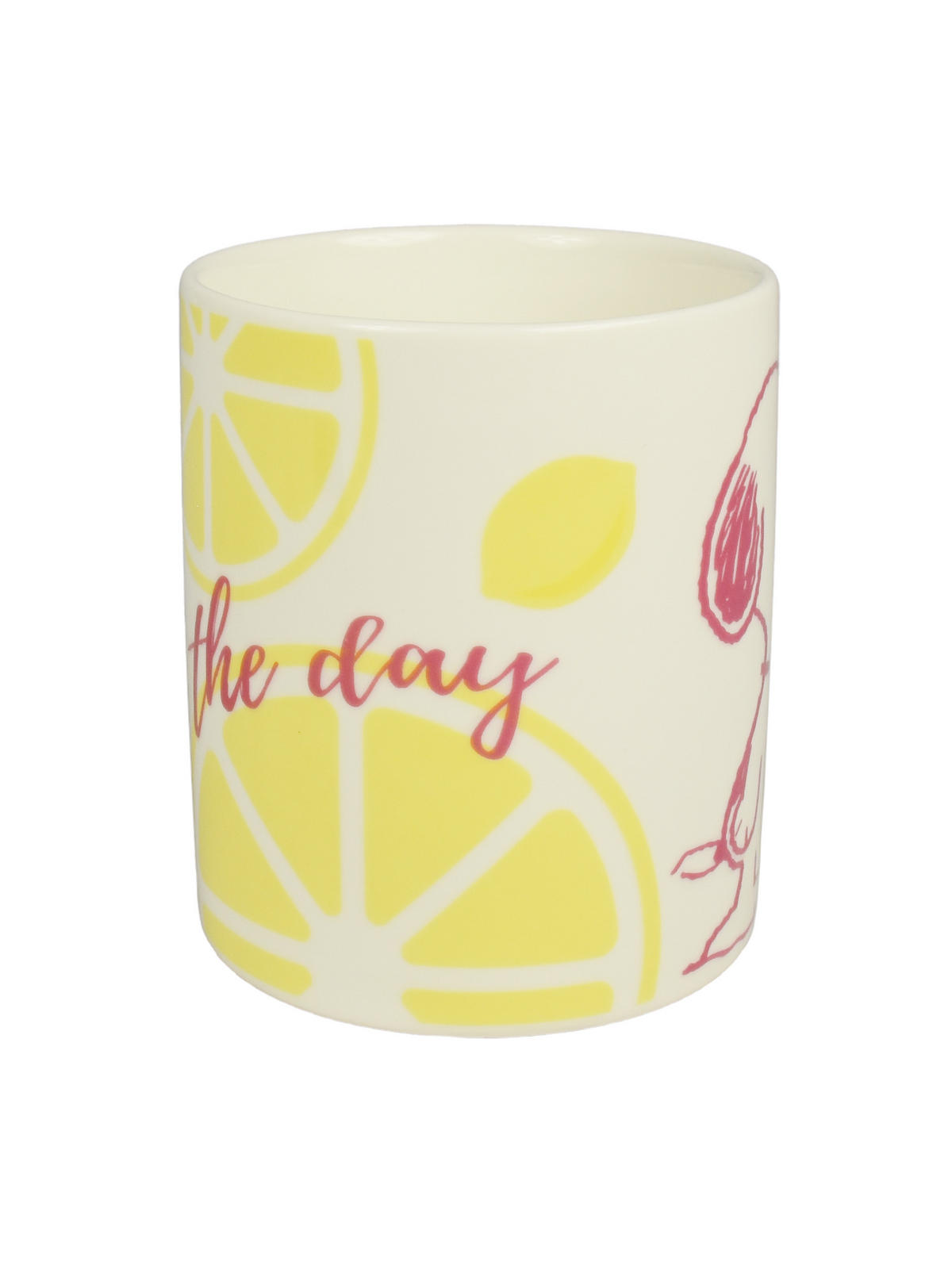 KAFFEEBECHER The Peanuts Snoopy Squeeze the day Weiß 320 ml - Weiß, Keramik (0.32L) - United Labels