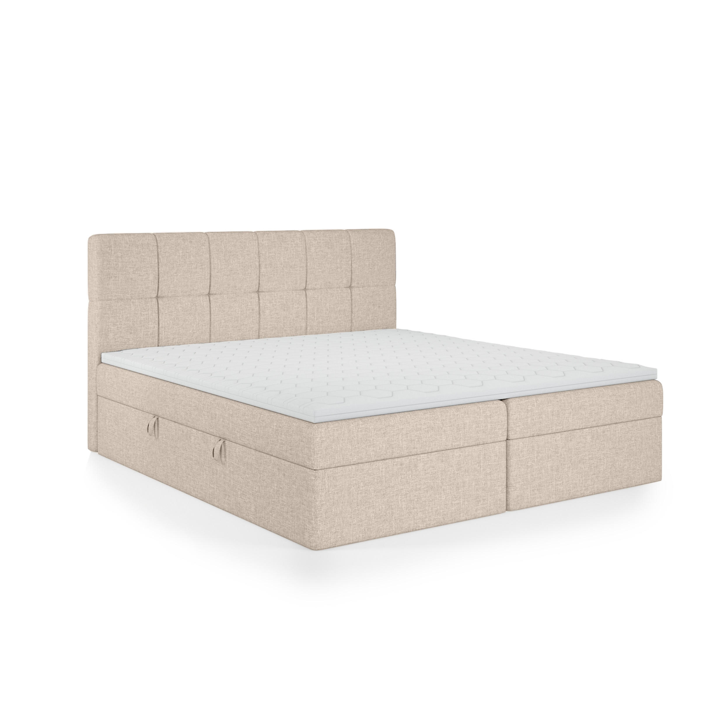 BOXBETT Mokpo 180x200 cm, Beige - Beige, Textil (180/200cm) - Fedve