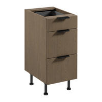 UNTERSCHRANK D40S3 P/L AX – Sorento Dunkle Eiche – Dunkle Eiche - Dunkelbraun, Holzwerkstoff (40/87/52cm) - ROYAL24_MARKT
