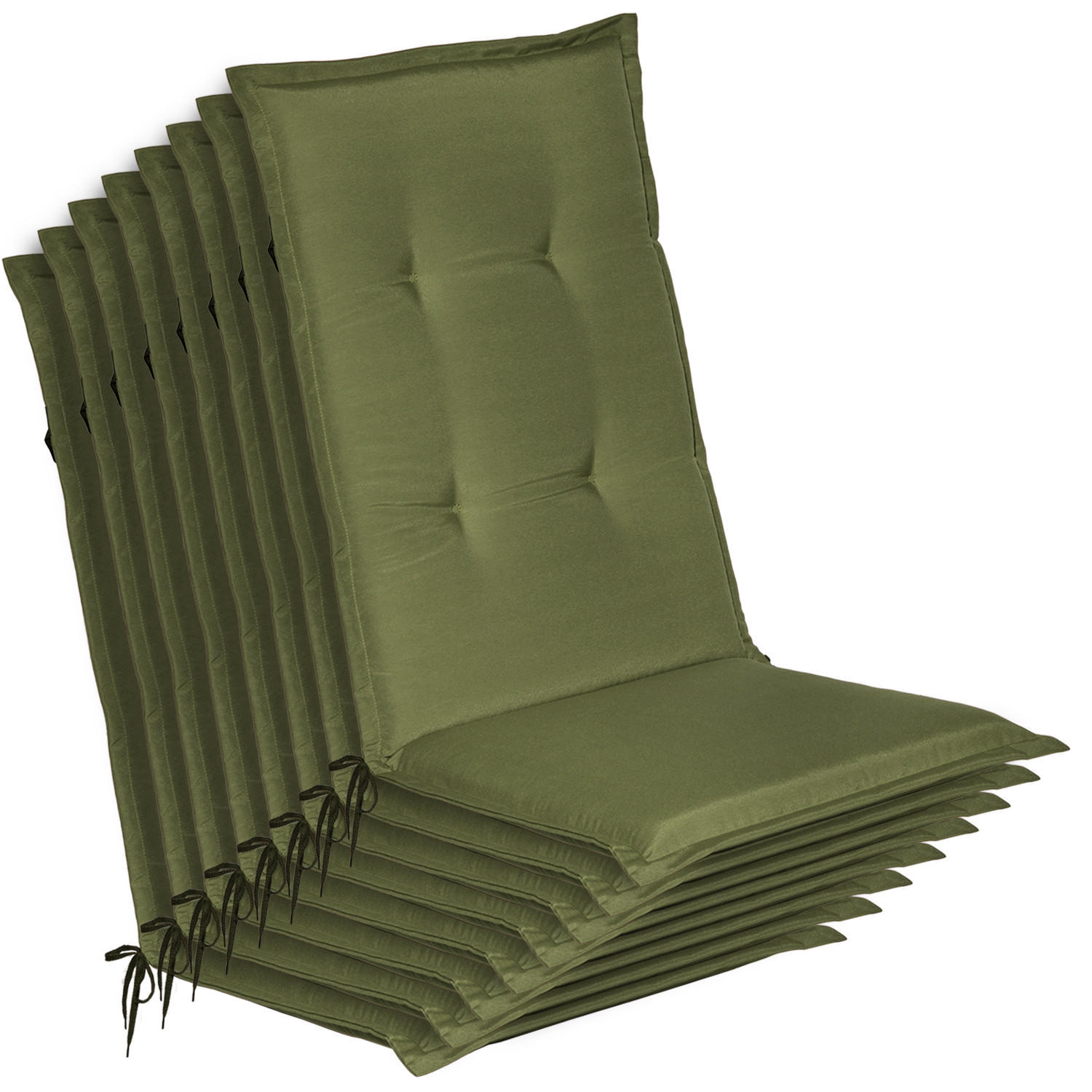 HOCHLEHNER Loft HL 120x50x6cm Olivgrün (8tlg) - Olivgrün, Textil (50/120cm) - Beautissu 