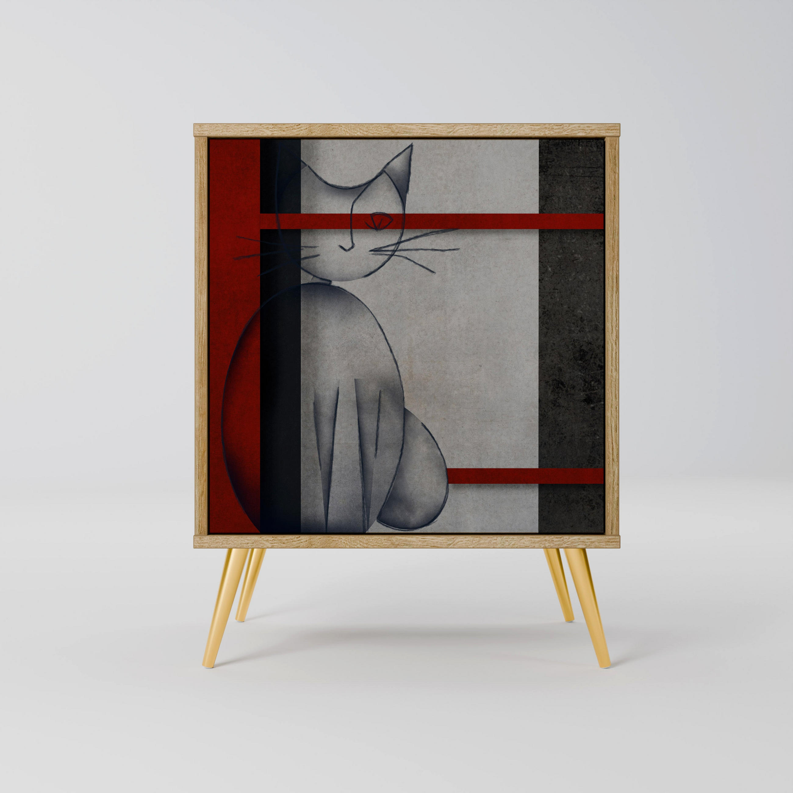 SpaceRebels Sideboard Eiche 57.5x75.5x42 cm