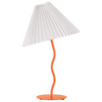TISCHLEUCHTE Orange/Weiß Alwero - Orange/Weiß, Metall (30/30/48cm) - Beliani