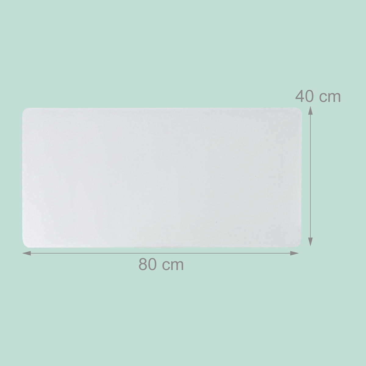 WHITEBOARD Folie - Weiß, Kunststoff/Metall (100/50/0.5cm) - Relaxdays