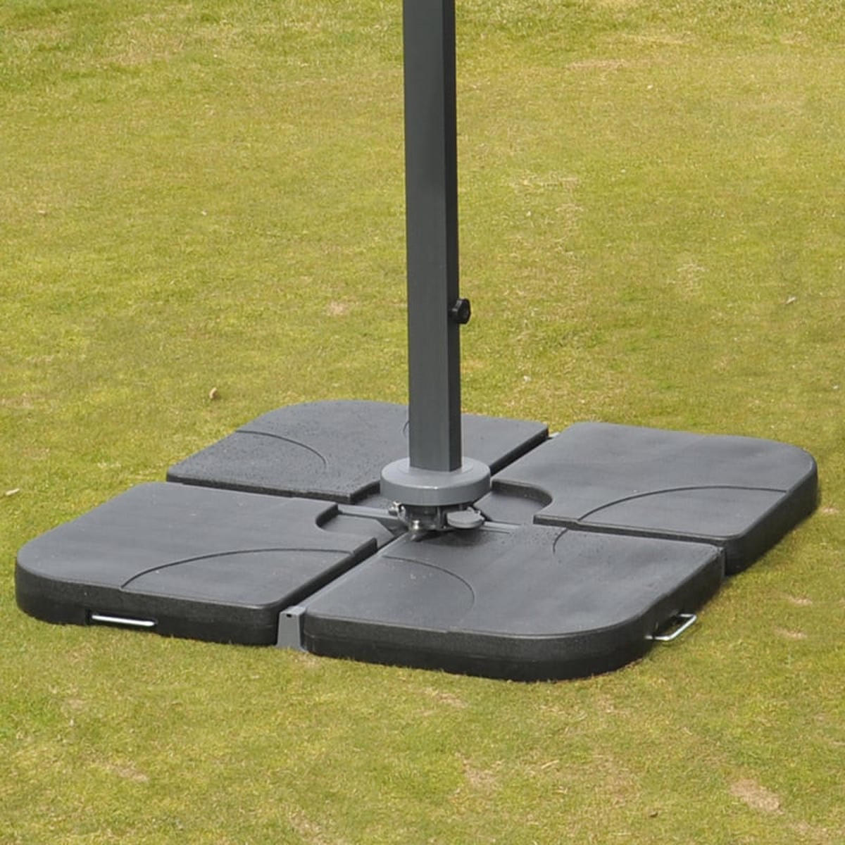 AMPELSCHIRM Anthrazit 350/350 cm - Anthrazit, Textil (410/350cm) - MCW