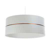 HÄNGELEUCHTE Grau 50/21 cm - Grau/Kupferfarben, Kunststoff (50/0.8/21cm) - ONZENO