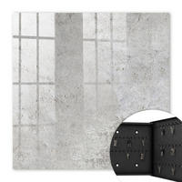SCHLÜSSELBOX Schwarz 30x30 cm- Türöffnung nach rechts - Graue Oberfläche - Grau, Metall (30/30/5cm) - TULUP