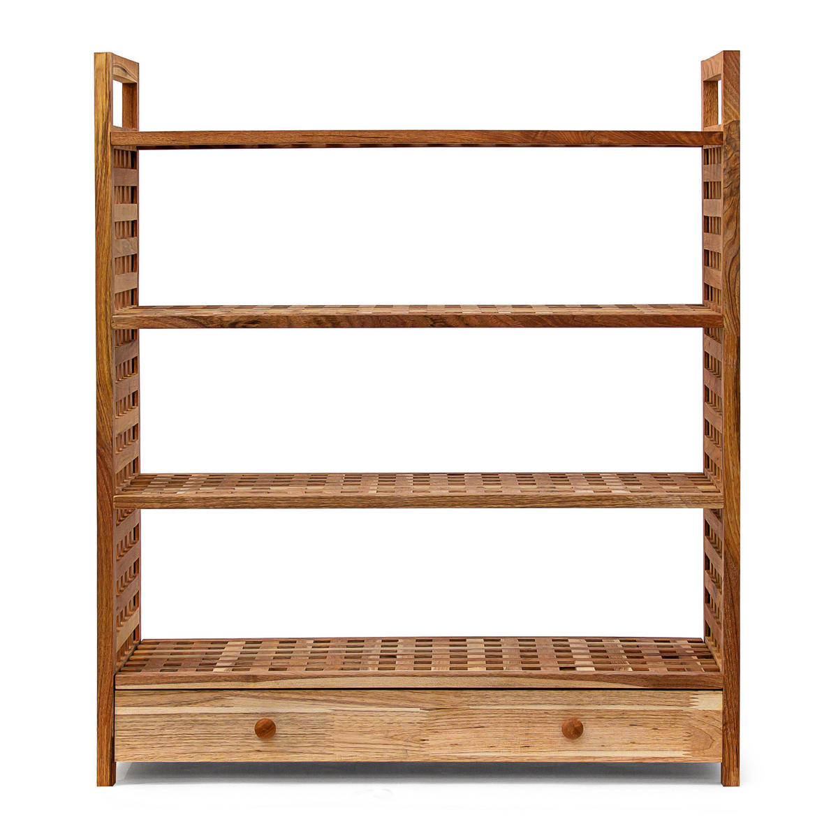 SCHUHREGAL - Hellbraun, Holz (27/81/70cm) - Relaxdays