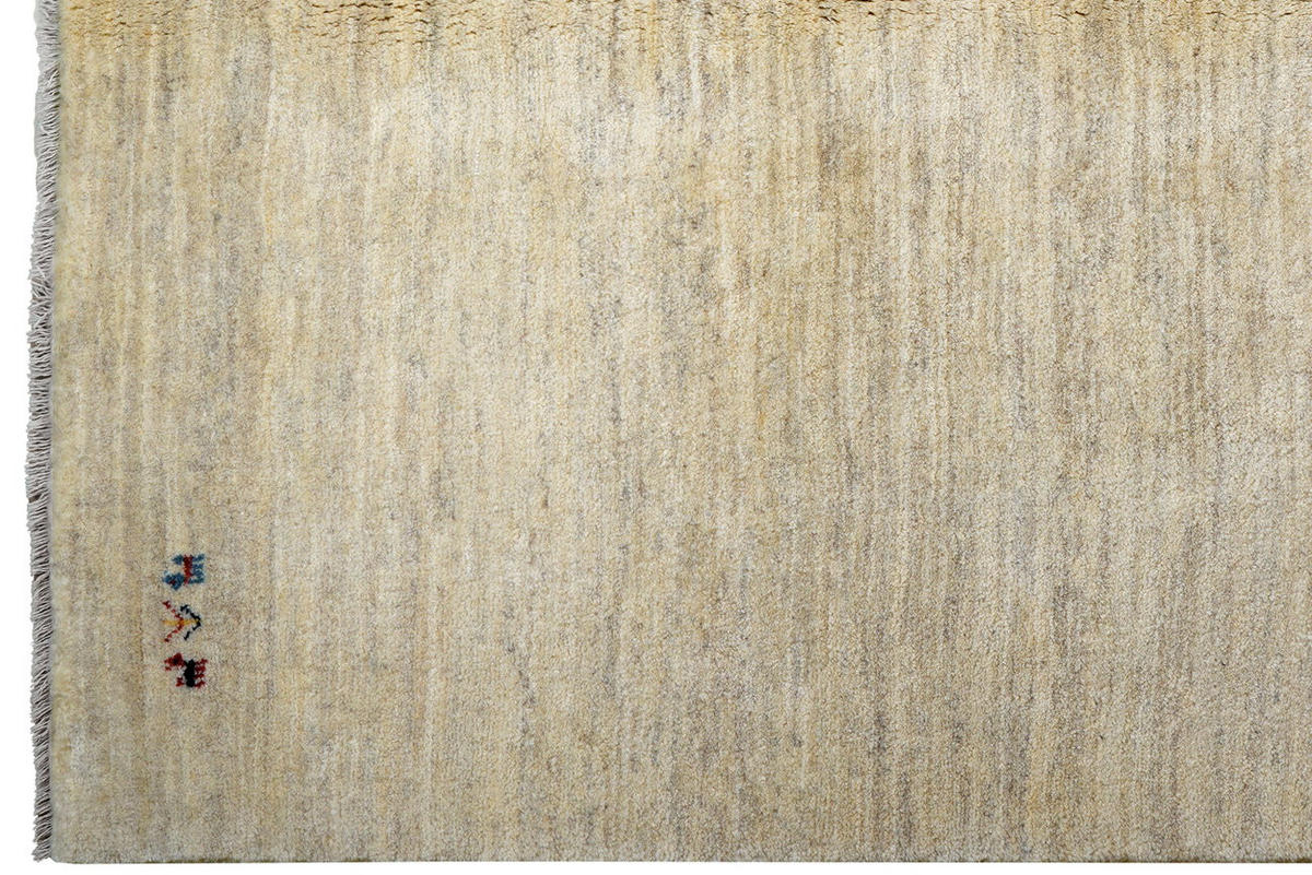 GABBEH-TEPPICH handgeknüpft Beige 242/177 cm Schurwolle - Beige, Textil (177/242cm) - Looma