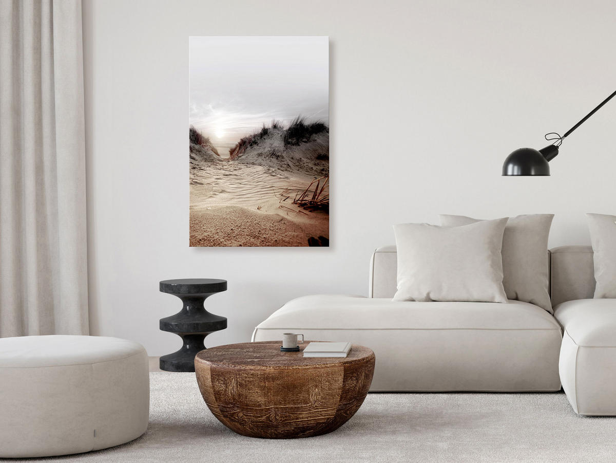 KUNSTDRUCK Braun 40/60 cm - Braun/Grau, Textil (40/60cm) - KUNSTLOFT