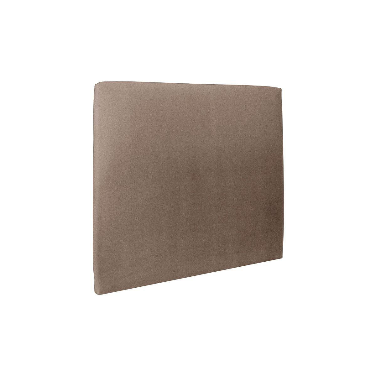 KOPFTEIL gepolstertes – taupefarbener Samtstoff - 180 cm - Taupe/Beige, Karton/Holz (180/120/10cm) - Sommeil de Plomb