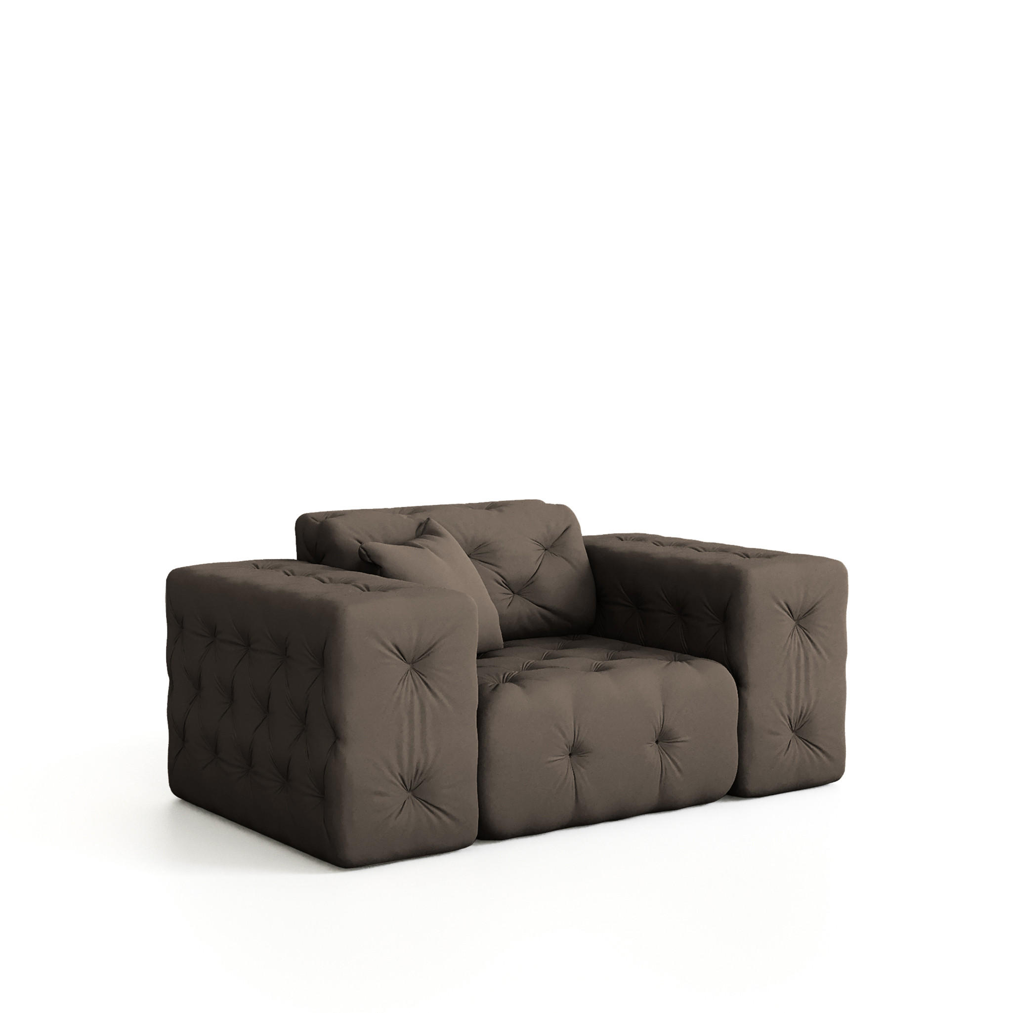 SESSEL Chantal - Braun, Holzwerkstoff/Textil (121/78/96cm) - Fun Möbel