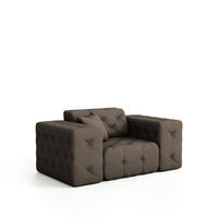 SESSEL Chantal - Braun, Holzwerkstoff/Textil (121/78/96cm) - Fun Möbel