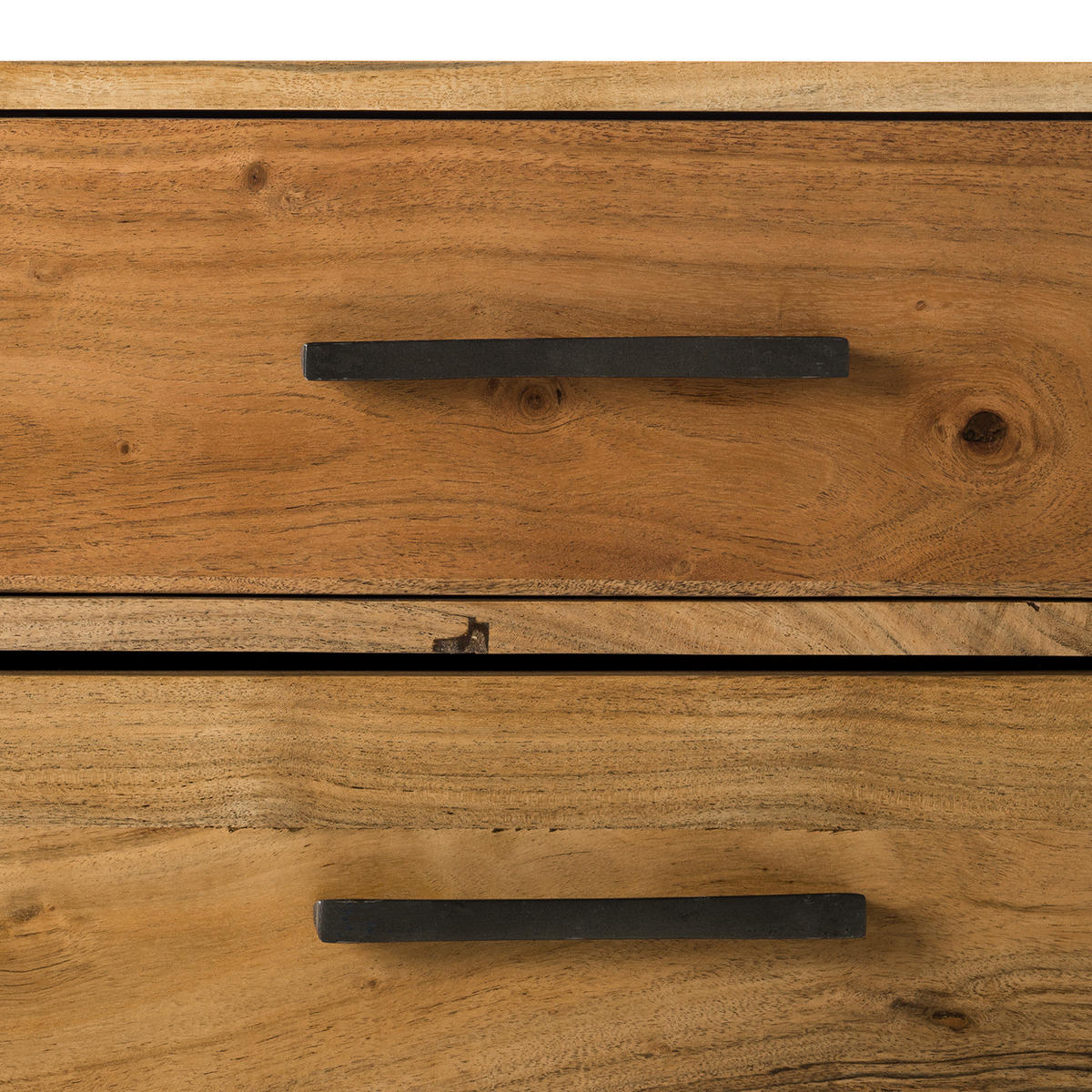 KOMMODE - Akazie massiv - Akaziefarben, Holz (85/85/40cm) - home24