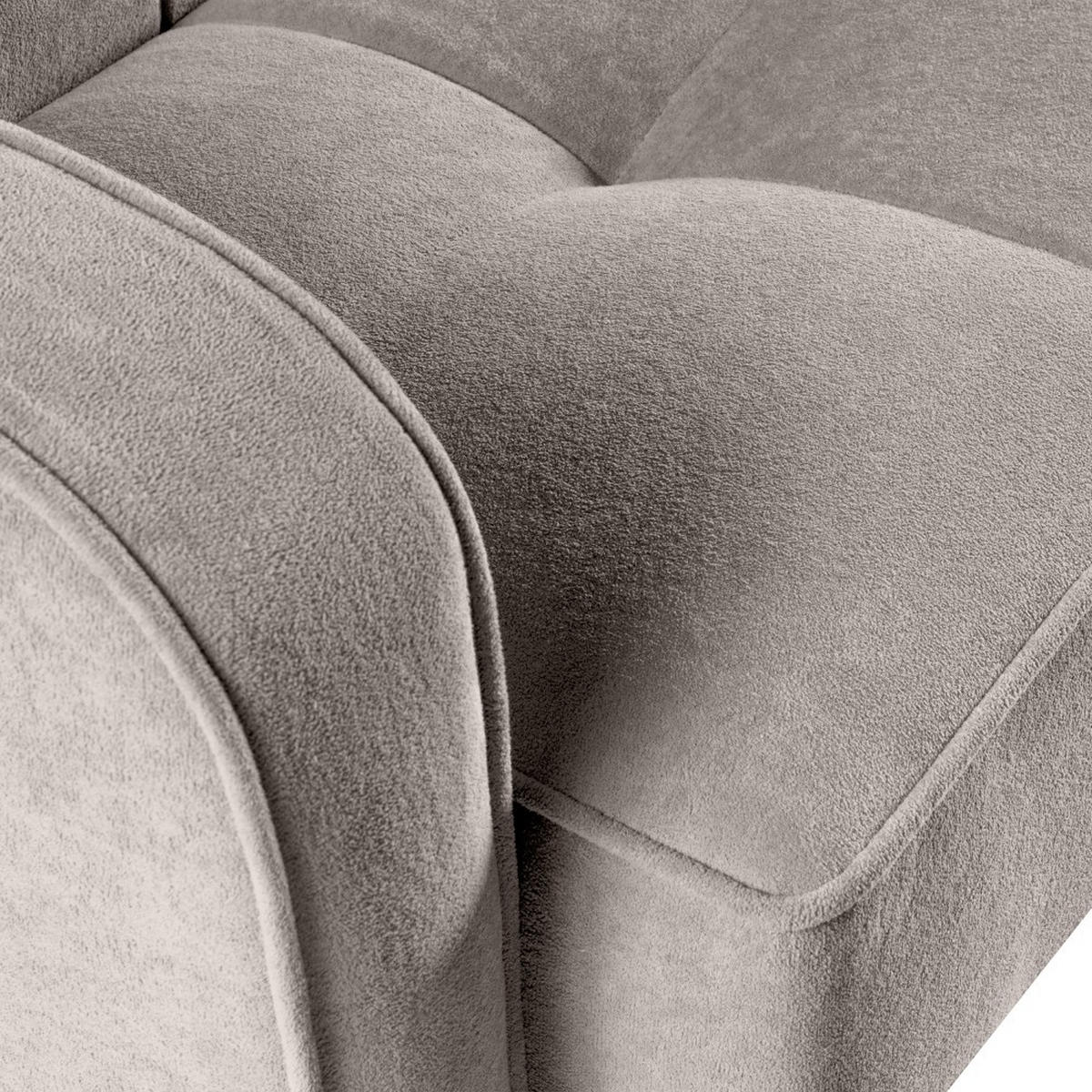 SCHLAFSOFA 3-Sitzer Pavo mit Bettkasten, Beige - Beige/Schwarz, Textil (222/90/93cm) - Beautysofa