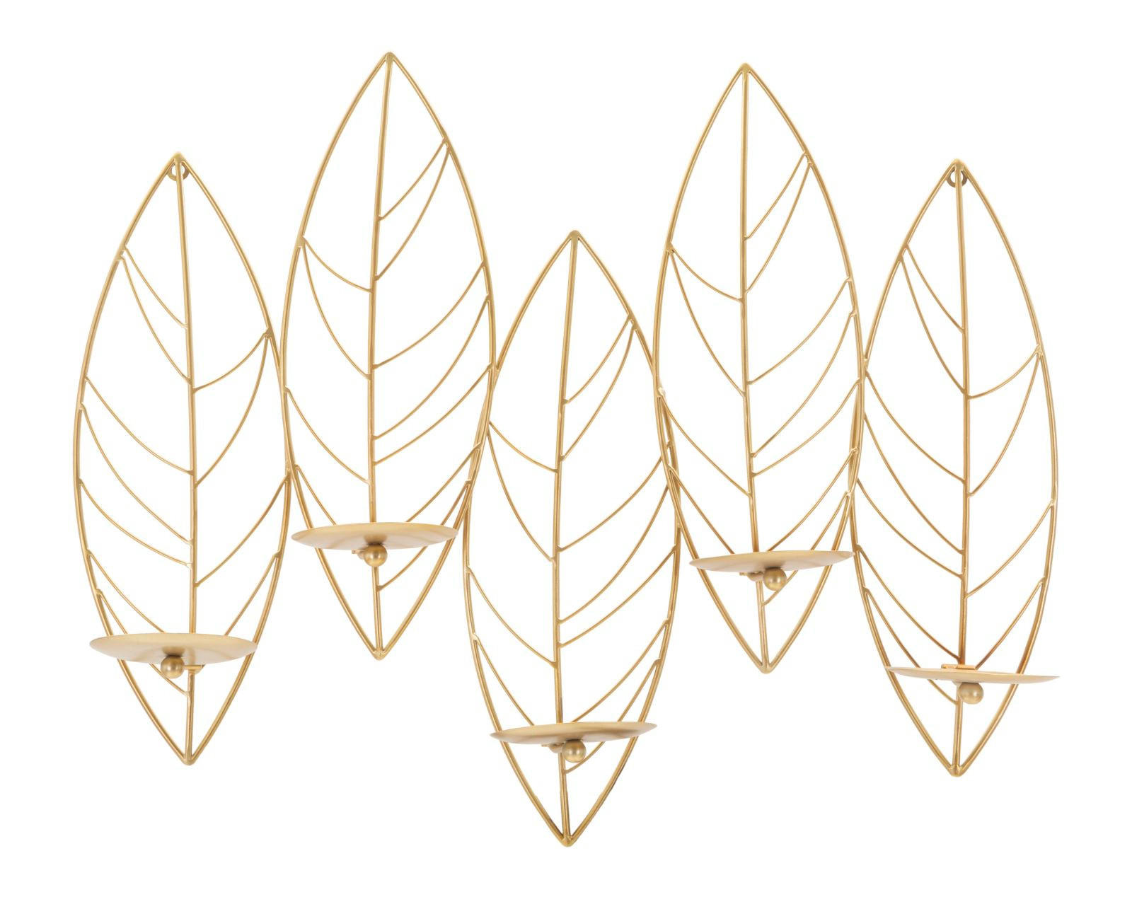 Mauro Ferretti Wandkerzenhalter Gold 66x56x14 cm