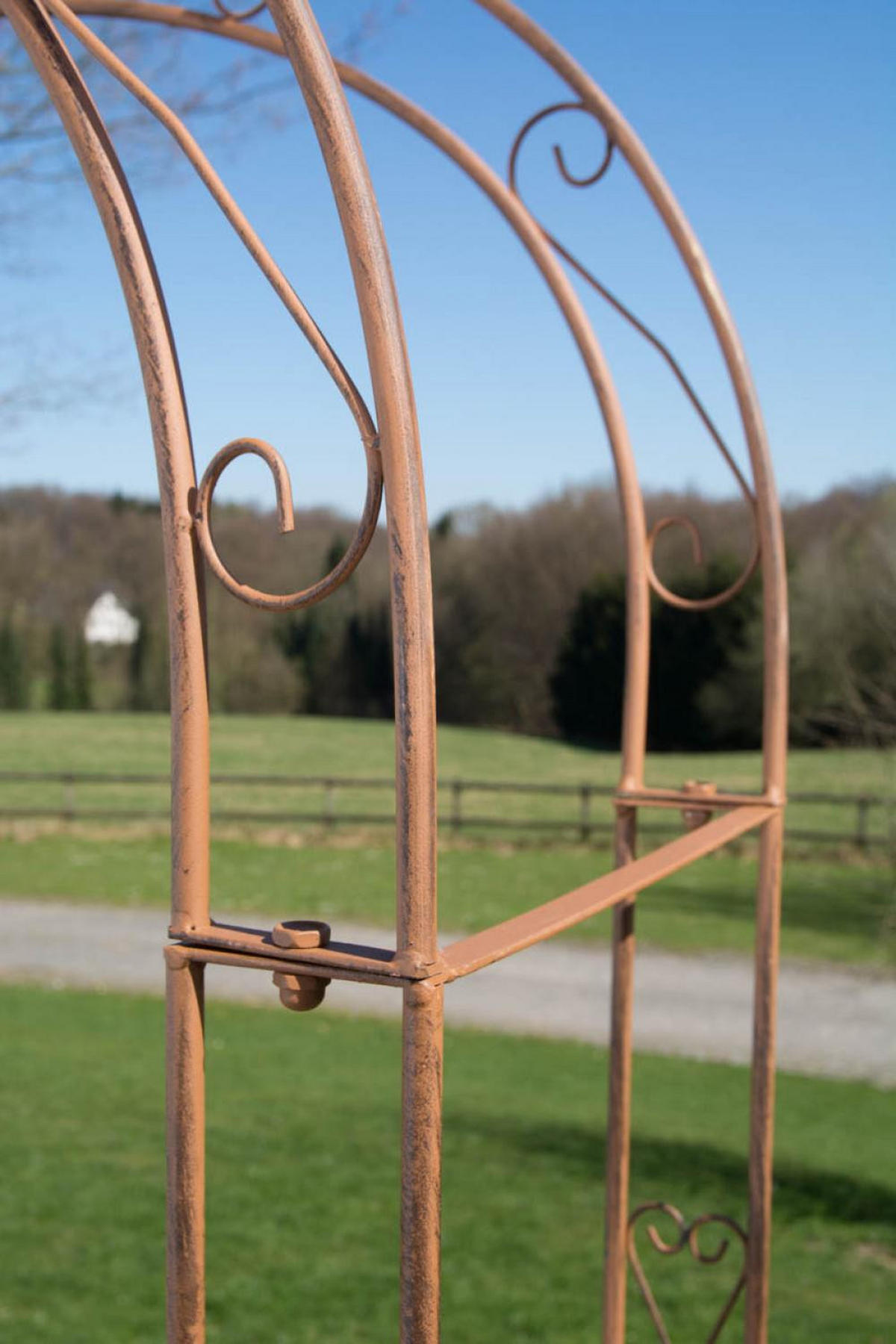 ROSENBOGEN Metall Antik Braun - Braun, Metall (120/220/40cm) - CLP