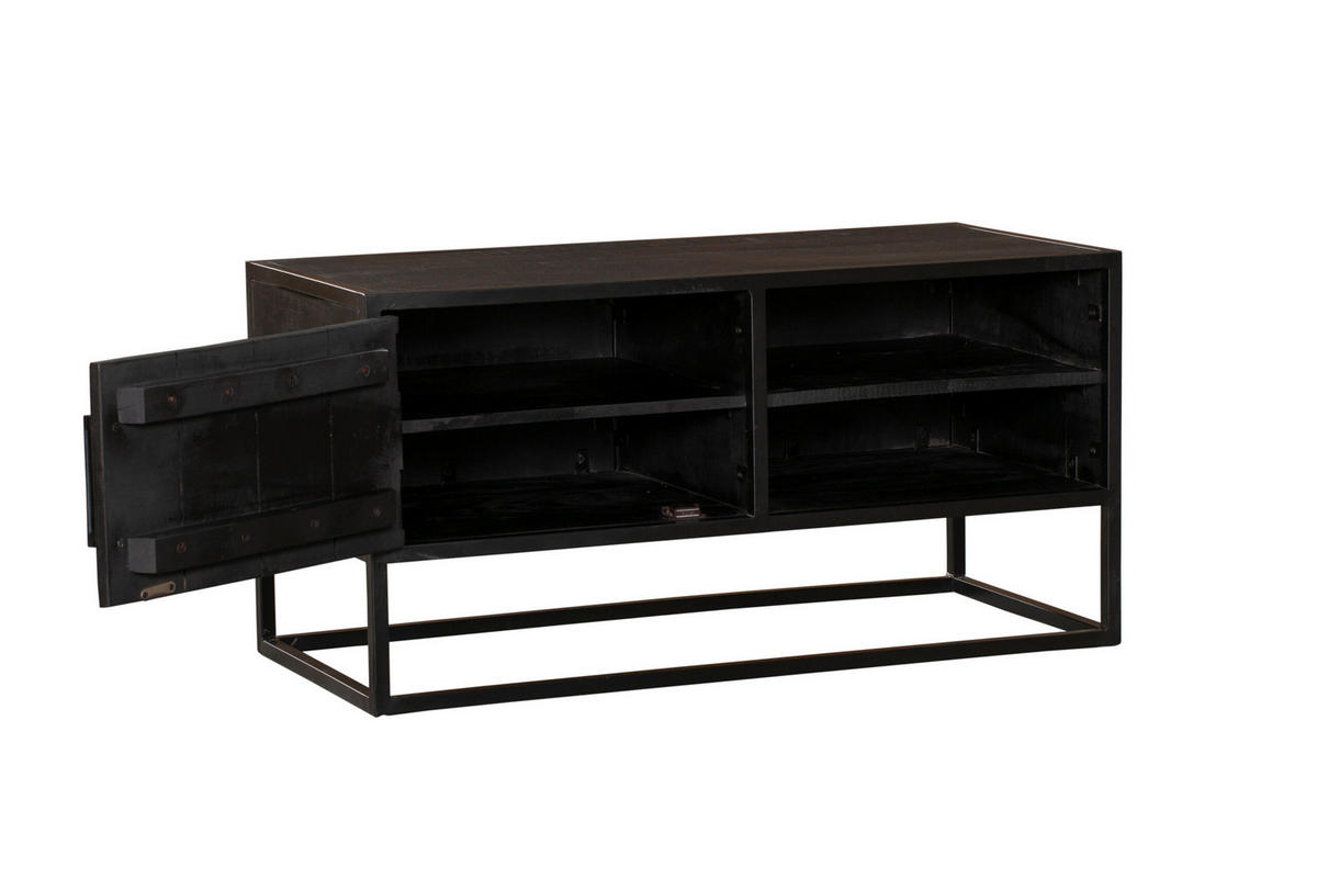 TV-MÖBEL Denver Schwarz 45/100/50 cm - Schwarz, Holz (100/50/45cm) - Starfurn