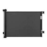 BARIERĂ Neagră retractabilă - negru, material plastic/metal (300/1cm) - Relaxdays
