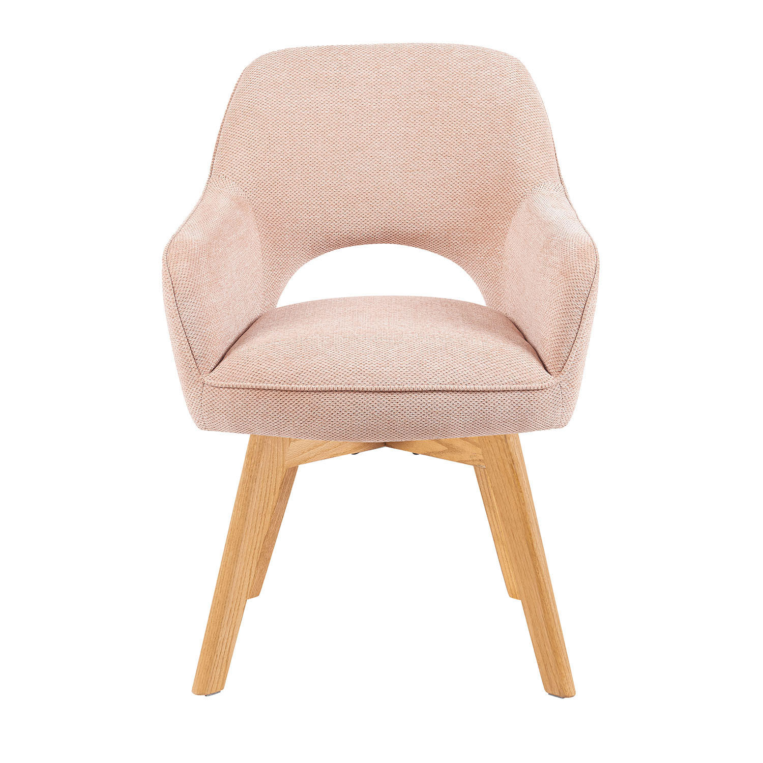 DREHSTUHL Mika-Mara - Honigeiche/Rosa, Eichenholz/Holz (60/87/65cm) - DUBI Möbel