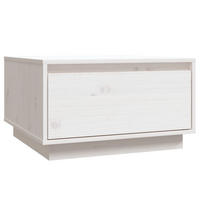 COUCHTISCH Weiß 55x56x32 cm Massivholz Kiefer - Weiß, Holz (55/56/32cm) - furnicato