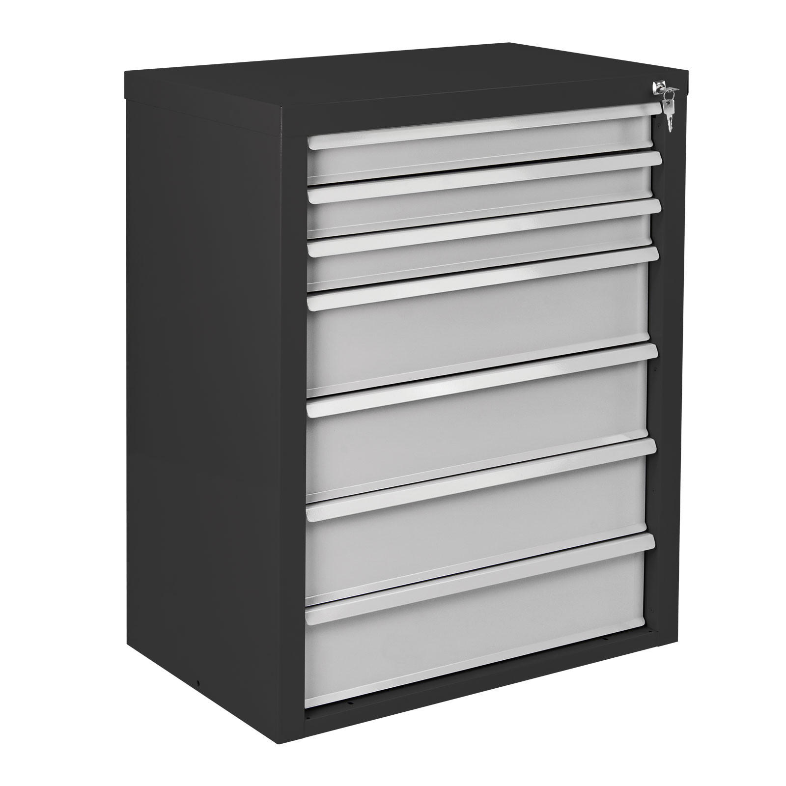 Proregal Schubladenschrank Anthrazit, Grau 70x90x44 cm