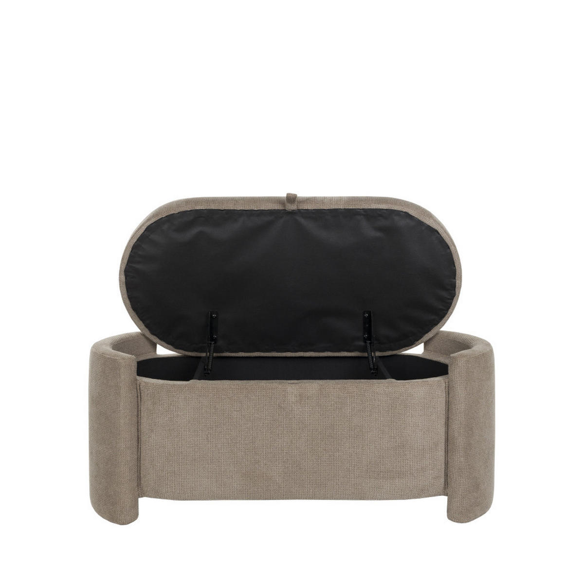 SITZBANK Miro mit Stauraum 108 cm - Grau, Textil (85/42/42cm) - Drawer