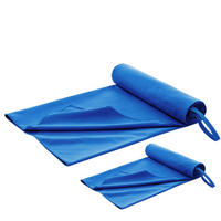 SPORTHANDTUCH Folke 180/90 & 80/40 cm, 2er-Set, blau - Blau, Textil (90/180cm) - Blumtal