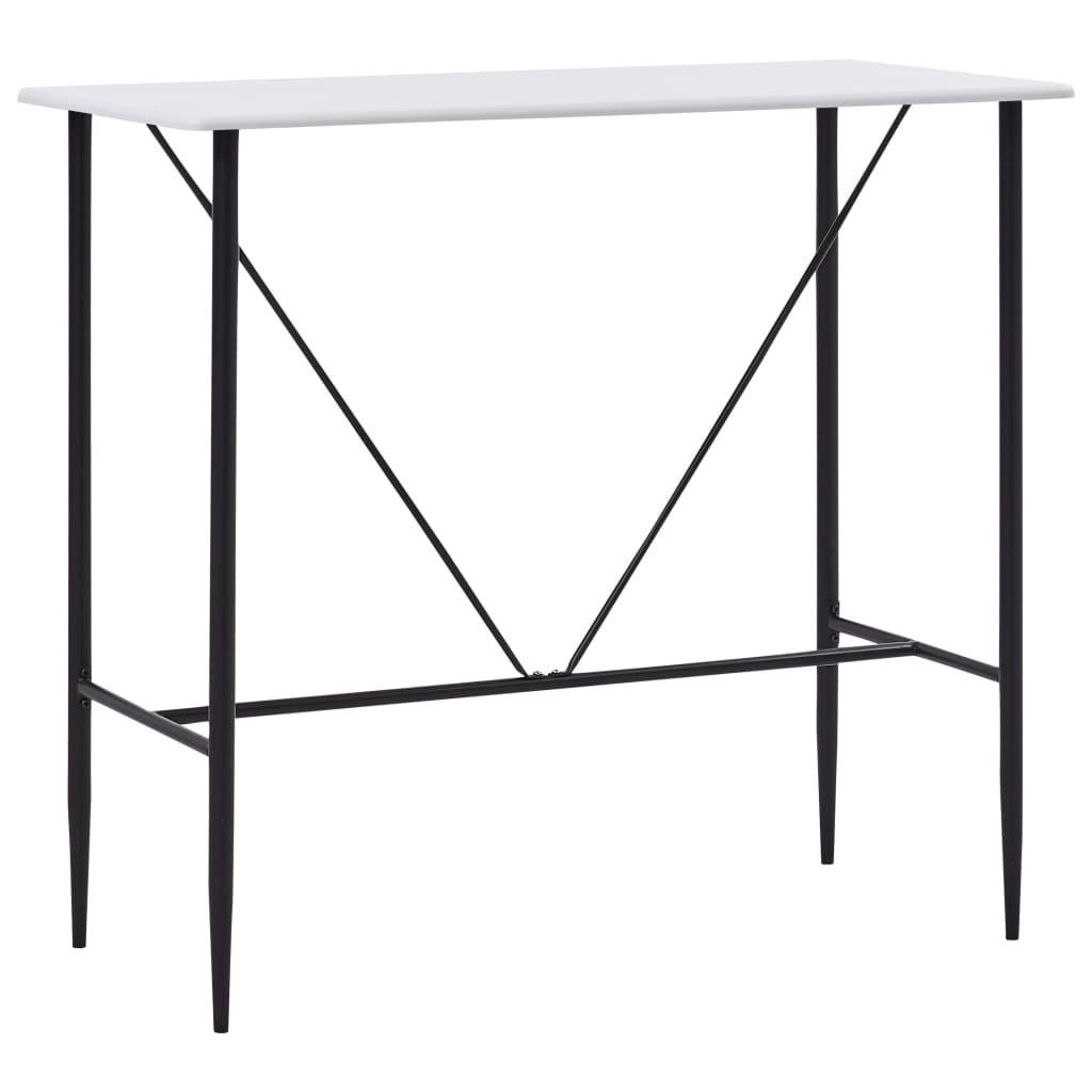 vidaXL Bartisch Weiß 60x110x120 cm