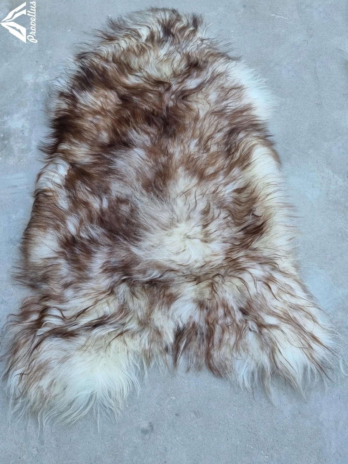 SCHAFFELL Langhaar skandinavisch weich chromfrei Braun geflammt ca. 125 cm - Braun, Fell (70/125cm) - Provellus