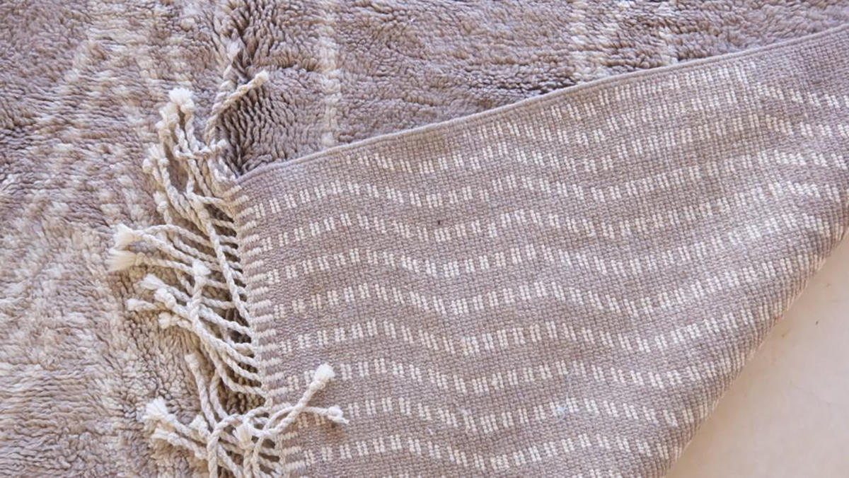 BERBERTEPPICH aus Marokko aus reiner Wolle grau - Grau, Naturmaterialien (216/309cm) - AFK Living