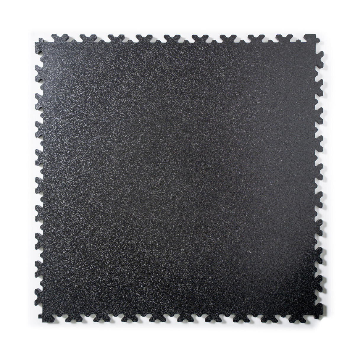 PVC-FLIESEN für Garage, Werkstatt, Sporthalle - Schwarz - Los von 1 m² - Schwarz, Kunststoff (50/50/1.1cm) - MOSAIK FLOOR