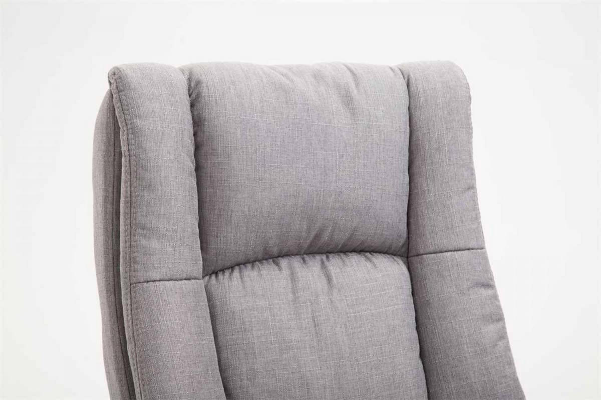 DREHSTUHL Stoff Grau - Schwarz/Grau, Kunststoff/Textil (66/106/70cm) - CLP