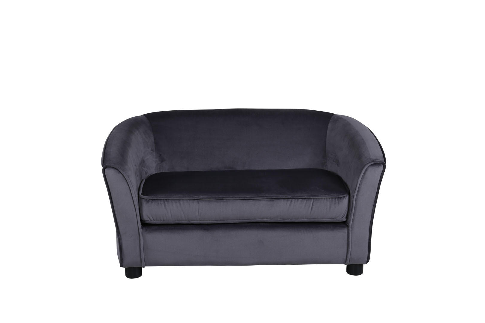 2-SITZER-SOFA grau - Grau, Textil (98/52/62cm) - ebuy24
