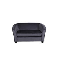 2-SITZER-SOFA grau - Grau, Textil (98/52/62cm) - ebuy24