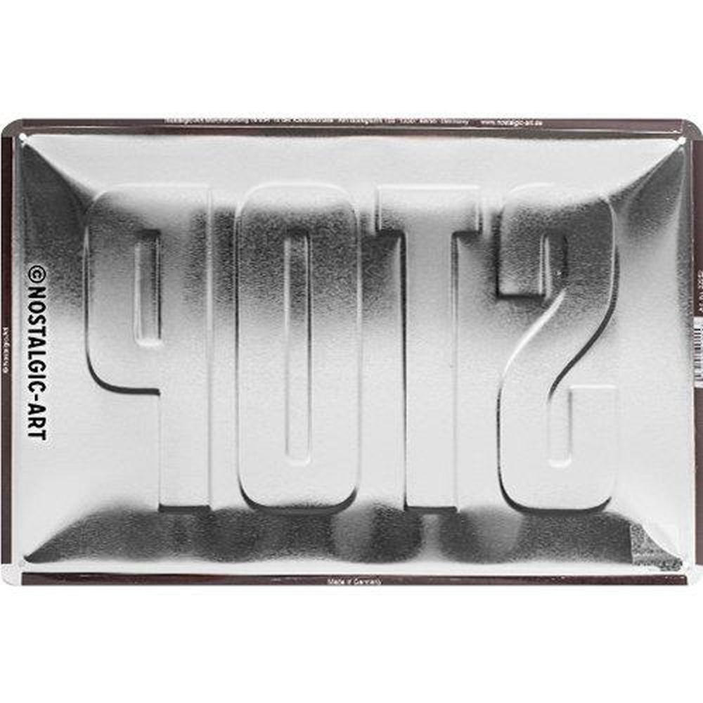 BLECHSCHILD 20/30 cm Achtung STOP - Multicolor, Metall (30/20/0.2cm) - Nostalgic-Art