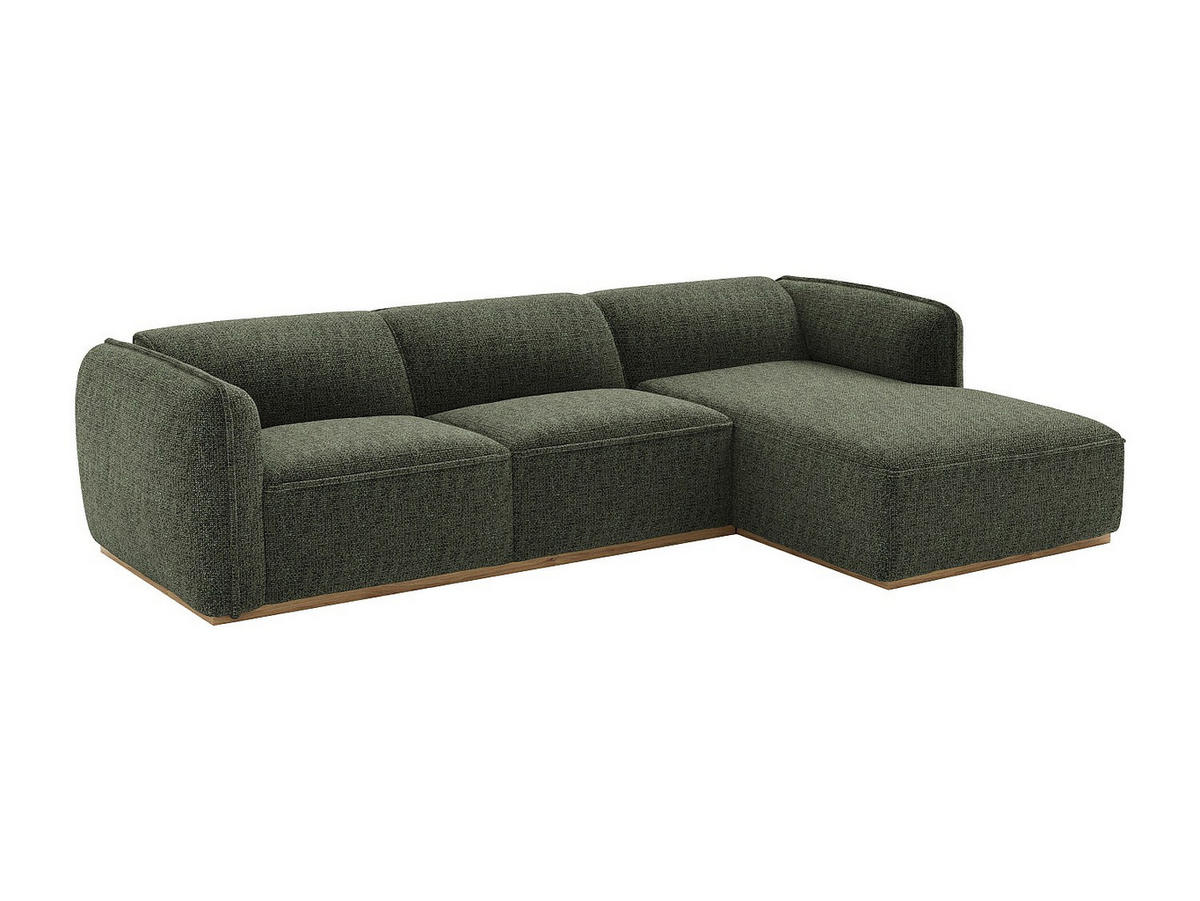SOFA - 5 Personen - holz - khaki Canobru - Schlammfarben, Holz/Holzwerkstoff (272/74/167cm) - Vente-Unique