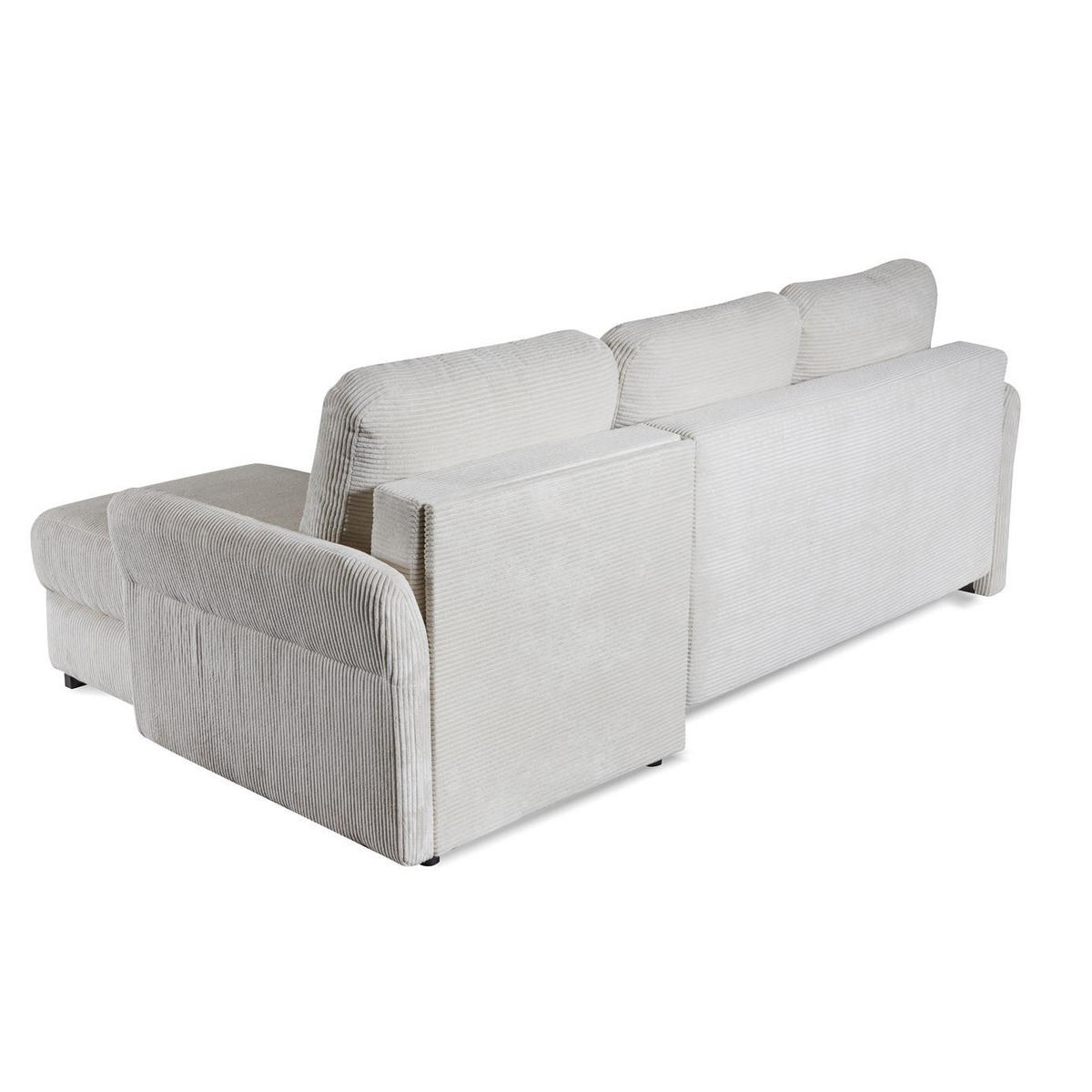 ECKSOFA Volt Creme, universal Ecksofa mit Schlaffunktion - Creme, Holzwerkstoff/Textil (238/155cm) - Bettso